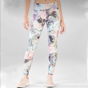 Fabletics Salar PowerHold Floral Print High-Waisted Leggings Medium